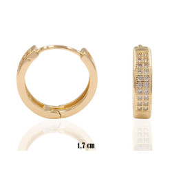 Kolczyki CM miedź pozłacana 14k - MF41236