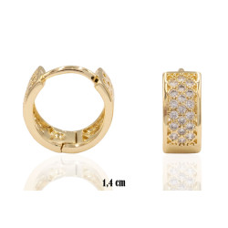 Kolczyki CM miedź pozłacana 14k - MF41275