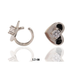 Kolczyki CM [nausznice] miedź rodowana - MF41194