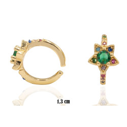 Kolczyki CM miedź pozłacana 14k - MF41172