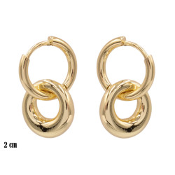 Kolczyki CM miedź pozłacana 14k - MF41368