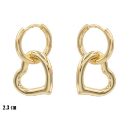 Kolczyki CM miedź pozłacana 14k - MF41367