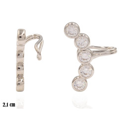 Kolczyki CM [nausznice] miedź rodowane - MF41198