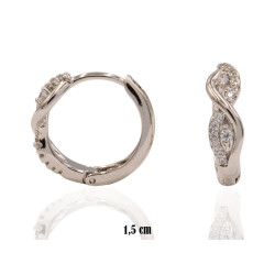 Kolczyki Xuping rodowane - MF40377