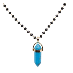 Naszyjnik Merebilo Stal 316L [turkus] - MF32431-GK1