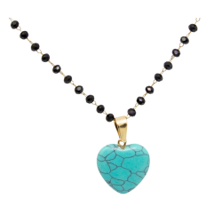 Naszyjnik Merebilo Stal 316L [turkus] - MF32431-SK2