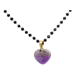 Naszyjnik Merebilo Stal 316L [ametyst] - MF32431-SK5