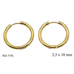 Kolczyki Stal 316L - MF41092