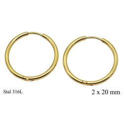 Kolczyki Stal 316L - MF41090D