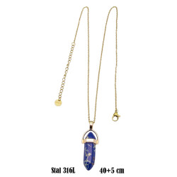 Naszyjnik Merebilo Stal 316L [kamień lapis lazuli] - MF3755889-4