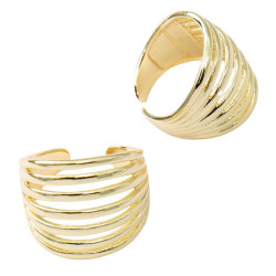 Pierścionek CM miedź pozłacana 14k - MF41580