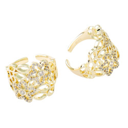 Pierścionek CM miedź pozłacana 14k - MF41564