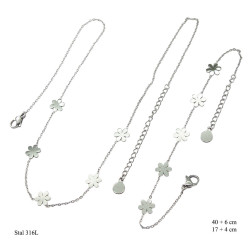 Naszyjnik + Bransoletka Merebilo Stal 316L - MF4109800