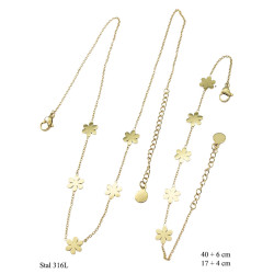 Naszyjnik + Bransoletka Merebilo Stal 316L - MF4109799