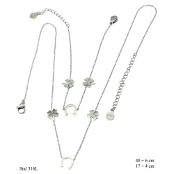 Naszyjnik + Bransoletka Merebilo Stal 316L - MF4109496