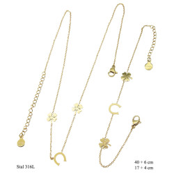 Naszyjnik + Bransoletka Merebilo Stal 316L - MF4109395