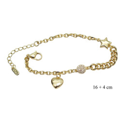 Bransoletka Merebilo CM miedź pozłacana 14k - MF41463