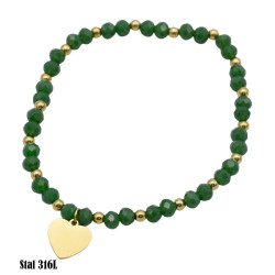 Bransoletka Merebilo Stal 316L [serce] - MF26298-A2