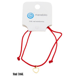 Bransoletka Merebilo Stal 316L [serce] - MF32430-ZR