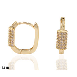 Kolczyki CM miedź pozłacana 14k - MF41496 - Hurt