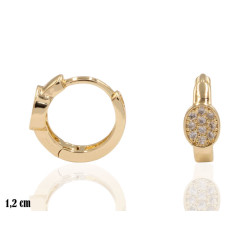 Kolczyki CM miedź pozłacana 14k - MF41504 - Hurt