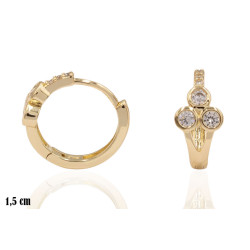 Kolczyki CM miedź pozłacana 14k - MF41506 - Hurt