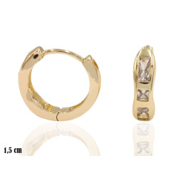 Kolczyki CM miedź pozłacana 14k - MF41508 - Hurt