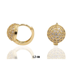 Kolczyki CM miedź pozłacana 14k - MF41512 - Hurt