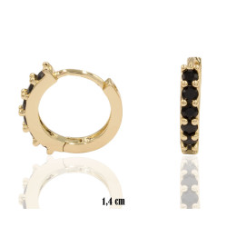 Kolczyki CM miedź pozłacana 14k - MF41524 - Hurt