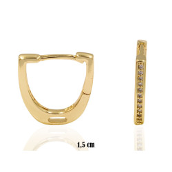 Kolczyki CM miedź pozłacana 14k - MF41527 - Hurt