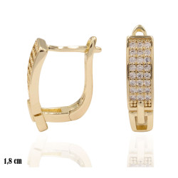 Kolczyki CM miedź pozłacana 14k - MF41528 - Hurt