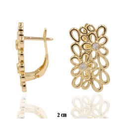 Kolczyki CM miedź pozłacana 14k - MF41534 - Hurt