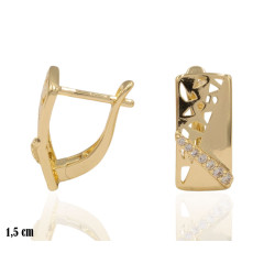 Kolczyki CM miedź pozłacana 14k - MF41537 - Hurt