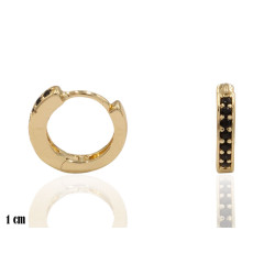 Kolczyki CM miedź pozłacana 14k - MF41538 - Hurt