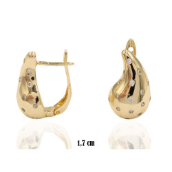 Kolczyki CM miedź pozłacana 14k - MF41541 - Hurt