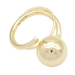 Pierścionek CM miedź pozłacana 14k - MF41577 - Hurt