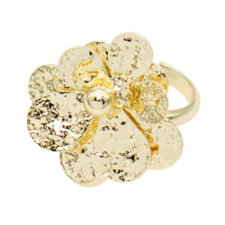 Pierścionek CM miedź pozłacana 14k - MF41575 - Hurt