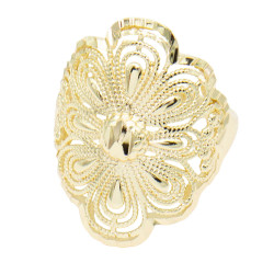 Pierścionek CM miedź pozłacana 14k - MF41574 - Hurt