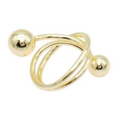 Pierścionek CM miedź pozłacana 14k - MF41573 - Hurt