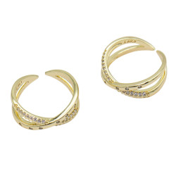 Pierścionek CM miedź pozłacana 14k - MF41569 - Hurt