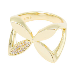 Pierścionek CM miedź pozłacana 14k - MF41565 - Hurt