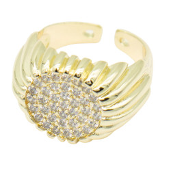 Pierścionek CM miedź pozłacana 14k - MF41306 - Hurt