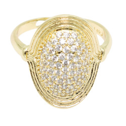 Pierścionek CM miedź pozłacana 14k - MF41309 - Hurt