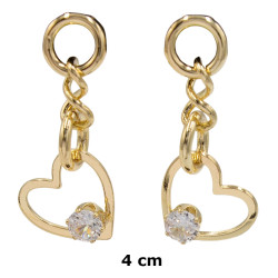 Kolczyki CM miedź pozłacane 14k - MF41556 - Hurt