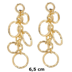 Kolczyki CM miedź pozłacane 14k - MF41550 - Hurt