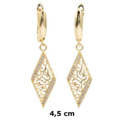 Kolczyki CM miedź pozłacane 14k - MF41547 - Hurt