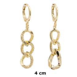 Kolczyki CM miedź pozłacane 14k - MF41530 - Hurt