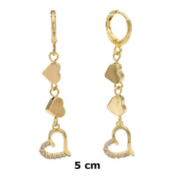 Kolczyki CM miedź pozłacana 14k - MF41513 - Hurt