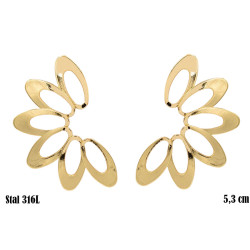 Kolczyki CM miedź pozłacane 14k - MF41599 - Hurt