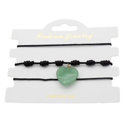 Zestaw 3 bransoletek  [ malahit ] - MF31614MM